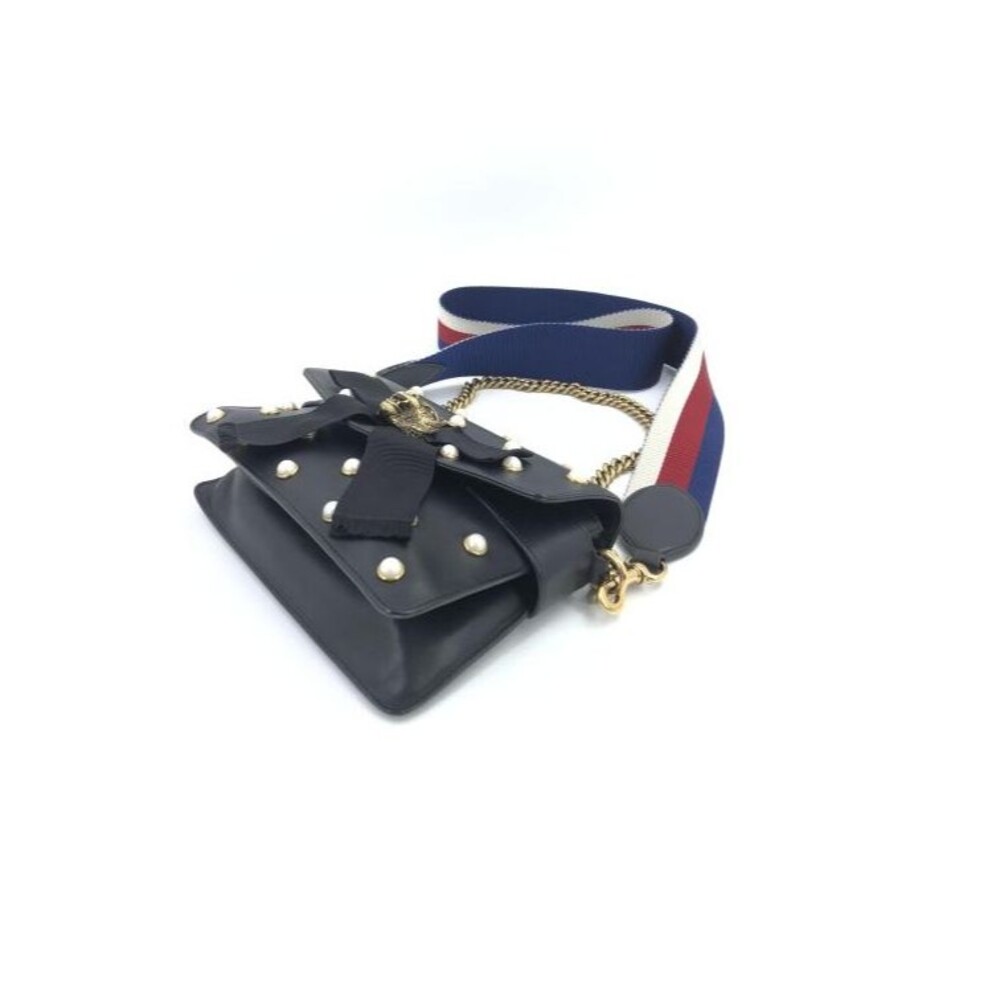 GUCCI TWO-WAY NAPPA BROADWAY ANIMALIER LEATHER TIGER HEAD CROSSBODY SHOULDER BAG - Picture 4 of 12